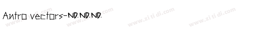 Antro vectors字体转换